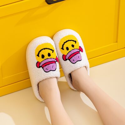 Melody Smiley Face Slippers in Cowboy