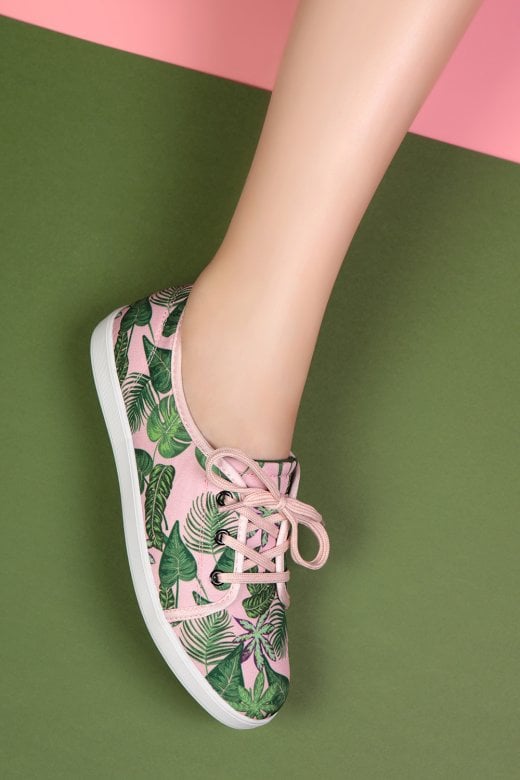 Grace Pink Jungle Shoes by Lulu Hun