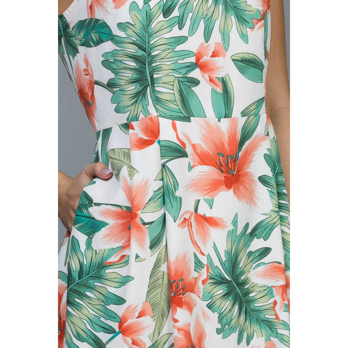 Tropical Print Dress by LA Soul