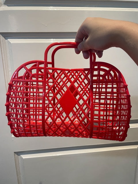 Hollow Jelly Basket Handbags