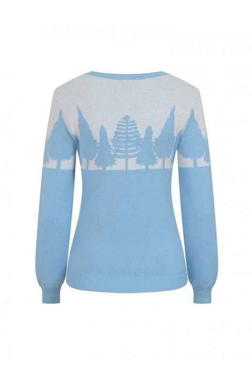 Women's Bright & Beautiful Raven Woodland Jumper Sweater by Collectif