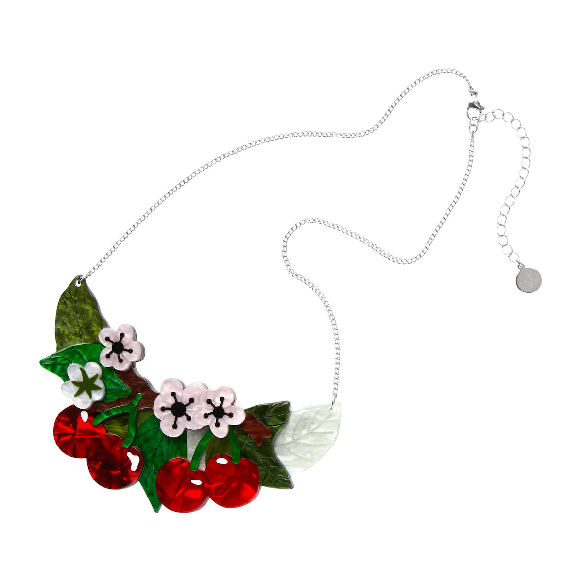 Blossoming Cherries Statement Necklace by Erstwilder