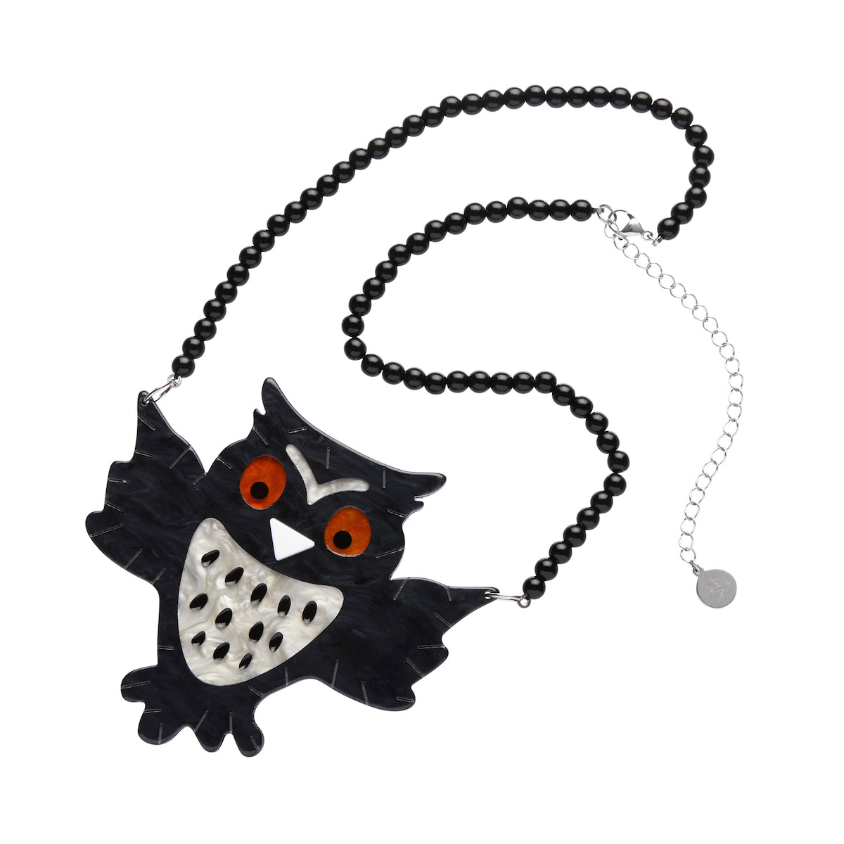 A Halloween Hoot Beaded Necklace by Erstwilder
