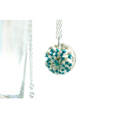 Blue and White Queen Anne's Necklace