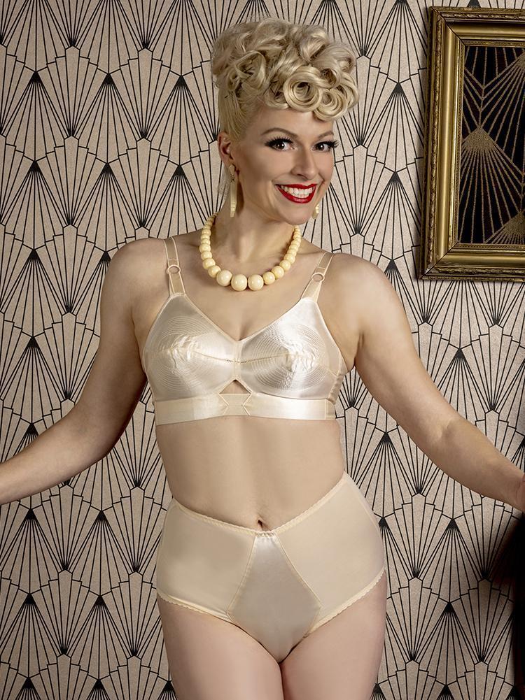 Glamorous 1950s Black High Waisted Knickers - What Katie Did